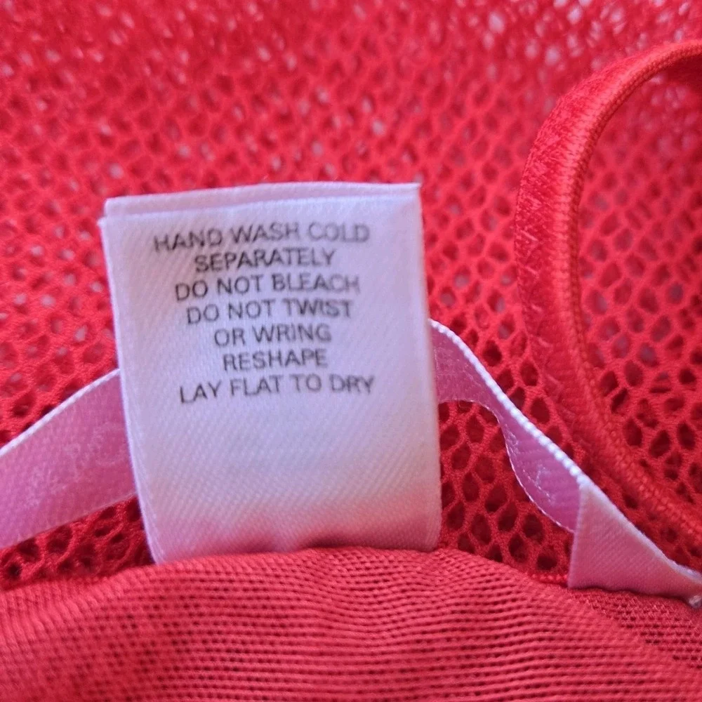Victoria's Secret Y2K Vtg Red‎ Stretch Lace Babydoll Nightie Lingerie Size 36C